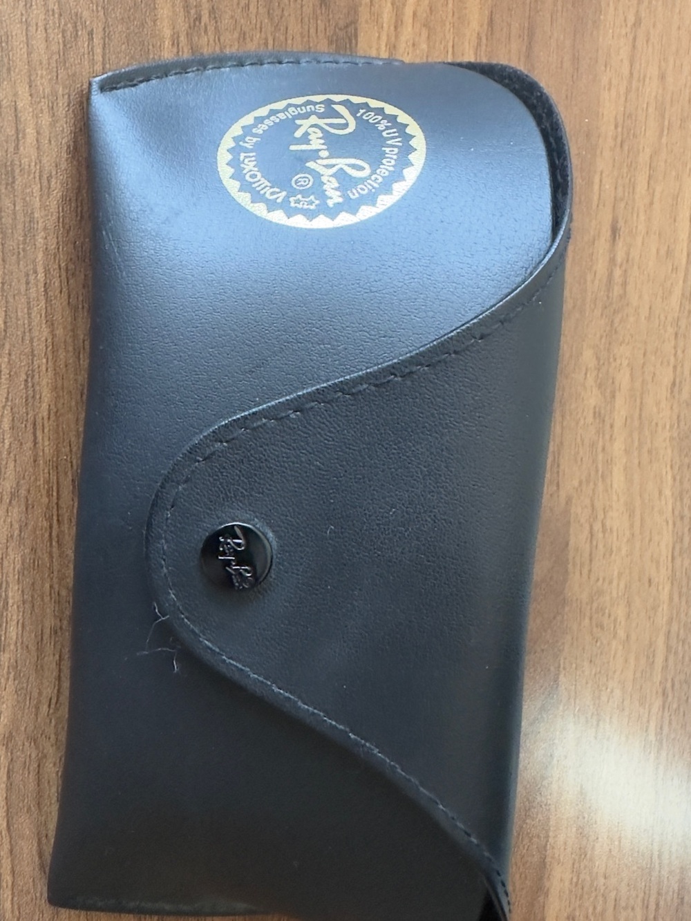 Ray-Ban Black and Silver Sunglasses (Tag Visible)